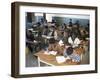 Classroom Full of Children Studying, Teferi Ber, Ethiopia, Africa-D H Webster-Framed Photographic Print