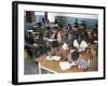 Classroom Full of Children Studying, Teferi Ber, Ethiopia, Africa-D H Webster-Framed Photographic Print