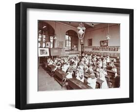 Classroom Scene, Hugh Myddelton School, Finsbury, London, 1906-null-Framed Photographic Print