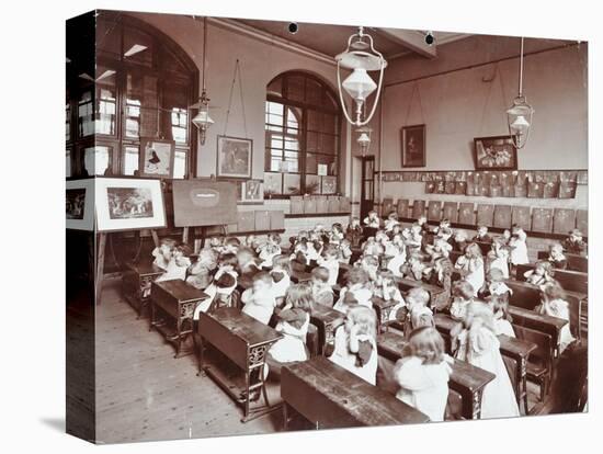Classroom Scene, Hugh Myddelton School, Finsbury, London, 1906-null-Stretched Canvas