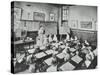 Classroom Scene, Southfields Infants School, Wandsworth, London, 1907-null-Stretched Canvas