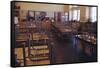 Classroom with Chairs on Desks-William P. Gottlieb-Framed Stretched Canvas