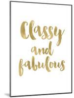 Classy Fabulous Gold White-Amy Brinkman-Mounted Art Print