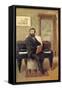 Claude Achille Debussy at His Piano-Jacques-emile Blanche-Framed Stretched Canvas