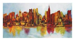 New York Abskyline-Claude Becaud-Mounted Art Print