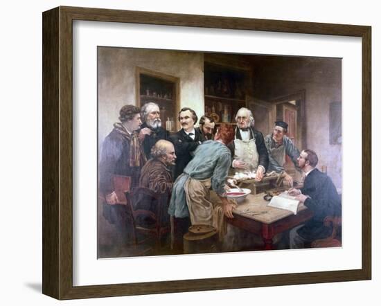 Claude Bernard, The Father Of Modern Physiology, With His Pupils-Thomas Eakins-Framed Art Print