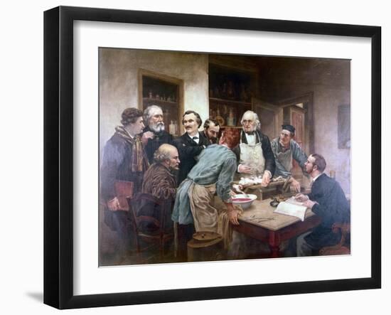 Claude Bernard, The Father Of Modern Physiology, With His Pupils-Thomas Eakins-Framed Art Print