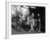 Claude Chabrol, Bernadette Lafont, Gerard Blain and Jean-Claude Brialy, 1957-null-Framed Photo