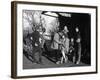 Claude Chabrol, Bernadette Lafont, Gerard Blain and Jean-Claude Brialy, 1957-null-Framed Photo