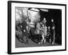 Claude Chabrol, Bernadette Lafont, Gerard Blain and Jean-Claude Brialy, 1957-null-Framed Photo