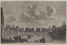 View of London Bridge, C.1632 (Oil on Panel)-Claude de Jongh-Framed Giclee Print