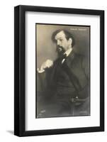 Claude Debussy French Composer-Jacques-emile Blanche-Framed Photographic Print