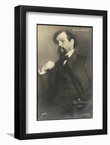 Claude Debussy French Composer-Jacques-emile Blanche-Framed Photographic Print