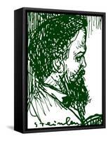 Claude Debussy - portrait by Théophile Steinlen-Theophile Alexandre Steinlen-Framed Stretched Canvas