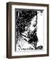 Claude Debussy - portrait by Théophile Steinlen-Theophile Alexandre Steinlen-Framed Giclee Print