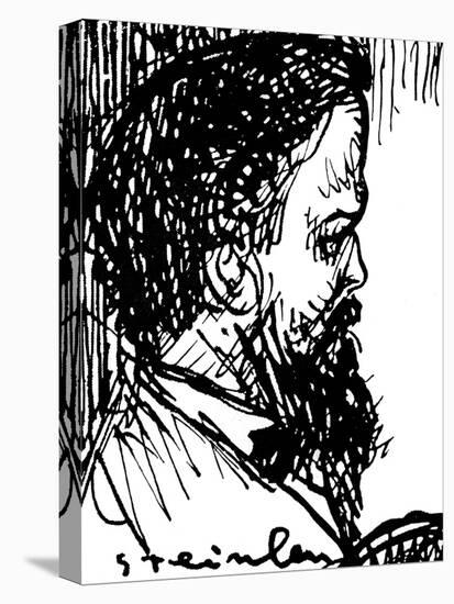 Claude Debussy - portrait by Théophile Steinlen-Theophile Alexandre Steinlen-Stretched Canvas