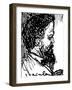 Claude Debussy - portrait by Théophile Steinlen-Theophile Alexandre Steinlen-Framed Giclee Print