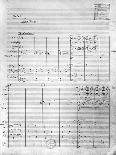Score Sheet of Act 1 of 'Pelleas and Melisande', 1902-Claude Debussy-Mounted Giclee Print
