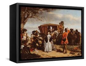 Claude Duval, Illustration from 'Macaulay's History of England'-William Powell Frith-Framed Stretched Canvas