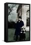 Claude- Emma (Chouchou) Debussy with Claude-Rudolf Eichstaedt-Framed Stretched Canvas