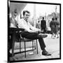 Claude François Having an Outdoor Coffee-Therese Begoin-Mounted Photographic Print