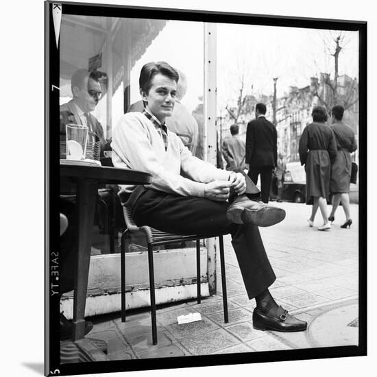 Claude François Having an Outdoor Coffee-Therese Begoin-Mounted Photographic Print