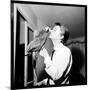 Claude François Kissing His Parrot-Therese Begoin-Mounted Photographic Print