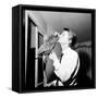 Claude François Kissing His Parrot-Therese Begoin-Framed Stretched Canvas