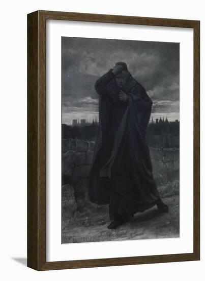 Claude Frollo, Illustration pour Notre Dame de Paris de Victor Hugo-Gustave Brion-Framed Giclee Print