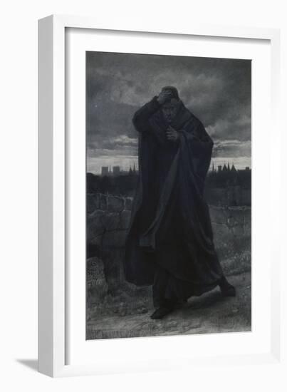 Claude Frollo, Illustration pour Notre Dame de Paris de Victor Hugo-Gustave Brion-Framed Giclee Print