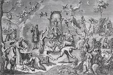 The Witches' Sabbath-Claude Gillot-Giclee Print