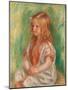 Claude in Arabic Shirt (Oil on Canvas)-Pierre Auguste Renoir-Mounted Giclee Print