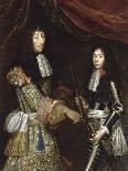 Louis II de Bourbon, 4° prince de Condé, dit le Grand Condé (1621-1686) et son fils aîné-Claude Lefebvre-Stretched Canvas