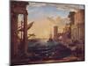 Claude Lorrain (Embarkation of the Queen of Sheba) Art Poster Print-null-Mounted Poster
