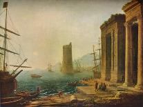 Coast View with the Abduction of Europa, c.1645-Claude Lorrain-Giclee Print