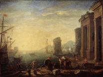 Morning in the Harbour, 1630S-Claude Lorraine-Giclee Print