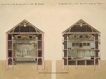 Cross Section of Theatre with Stage and Stalls, 1781-Claude Louis Chatelet-Giclee Print