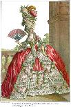 French Court Dress with Wide Panniers, 1778-Claude Louis Desrais-Mounted Giclee Print