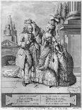 Voltaire Crowned by Mademoiselle Clairon, Engraved by Jean Victor (B.1718) 1791 (Engraving)-Claude Louis Desrais-Stretched Canvas