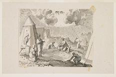 Israelites Gathering Manna-Claude Mellan-Giclee Print