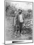 Claude Monet (1840-1926) in His Garden, 1880 (Silver Print) (B/W Photo)-Theodore Robinson-Mounted Giclee Print