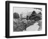 Claude Monet (1841-1926) in His Garden at Giverny, C.1925 (B/W Photo)-French Photographer-Framed Giclee Print