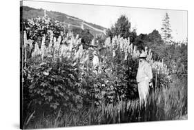 Claude Monet at Giverny, 1908-French Photographer-Stretched Canvas