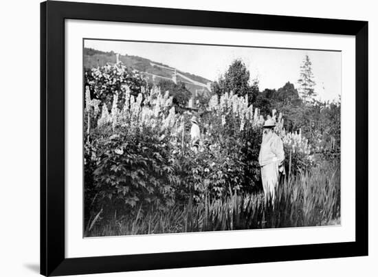 Claude Monet at Giverny, 1908-French Photographer-Framed Photographic Print