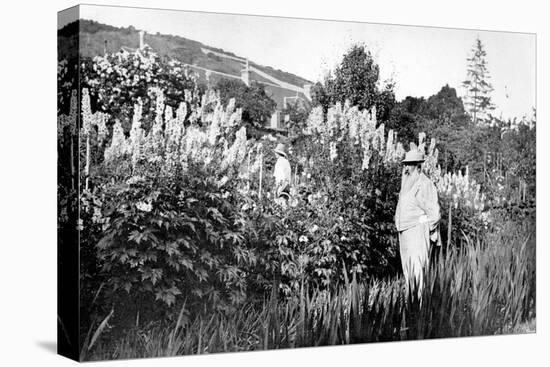 Claude Monet at Giverny, 1908-French Photographer-Stretched Canvas