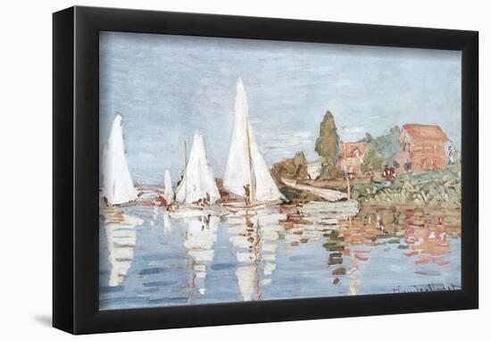 Claude Monet (Boats At Argenteuil) Art Print Poster-null-Framed Poster