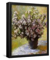 Claude Monet (Bouquet of Mallows) Art Poster Print-null-Framed Poster