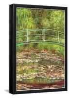 Claude Monet Bridge Over the Water Lily Pond Art Print Poster-null-Framed Poster