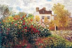 Iris Mauve (detail)-Claude Monet-Stretched Canvas