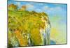 Claude Monet Cliffs Art Print Poster-null-Mounted Poster